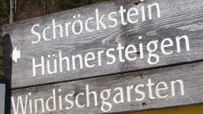 Schröckstein – kleine Hühnersteige – Bahnhof Pießling