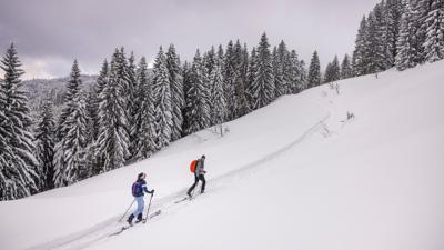 Skiroute auf den Anzenberg