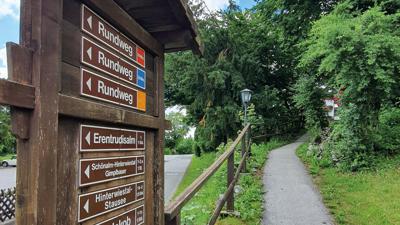 Puch: Almentour – Rundweg über St. Jakob, Vollererhof & Erentrudisalm (Nr. 11, 10 Punkte)