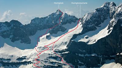 Hochglückscharte, 2387 m