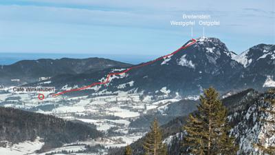 Breitenstein, Westgipfel, 1575 m