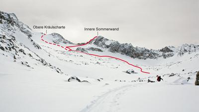 Innere Sommerwand, 3122 m