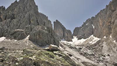 Langkofelhütte und Confinboden