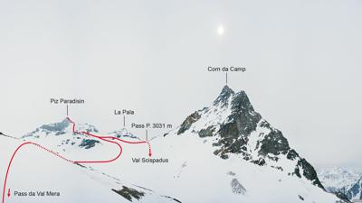 Piz Paradisin, 3302 m