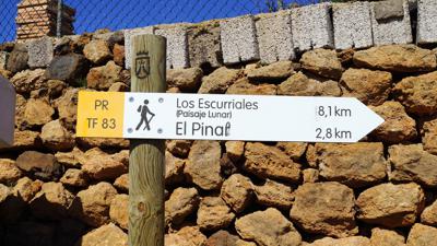 Von Cruz de Tea zur Paisaje Lunar