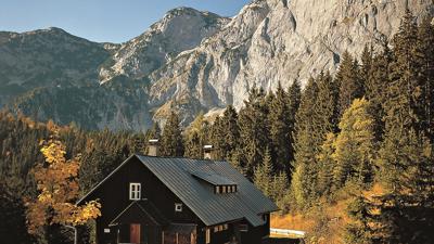 Lahngangseen, Pühringer Hütte und Elm