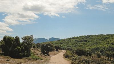 In das verlassene Dorf Ribera