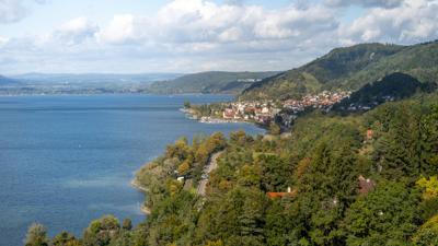 Radtour am Wasser entlang hinauf zur Bodensee-Wasserversorgung