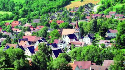 Loipe am Biathlonzentrum Gosheim