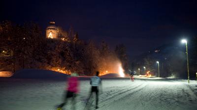 Langlaufen: Burgschrofen Nachtloipe