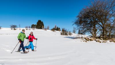 Schneeschuh-Tour durch die Mühlviertler Winterhügelwelt