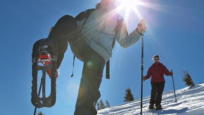 Schneeschuhwanderung auf die Mamauwiese von Losenheim
