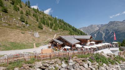 Seilbahnwanderung: Gaislachkoglbahn Mittelstation – Hühnersteign – Sesselbahn Langegg – Rotkoglhütte – Giggijochbahn – Sölden