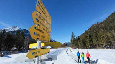 Winterwanderung auf dem Vilsweg