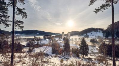 Winterwanderung von Klein-Mariazell im Wienerwald nach Altenmarkt
