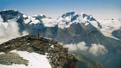Wellenkuppe, 3909 m, und Obergalbelhorn, 4063 m