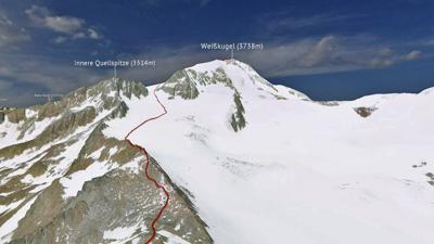 Weißkugel, 3738 m – Ostgrat