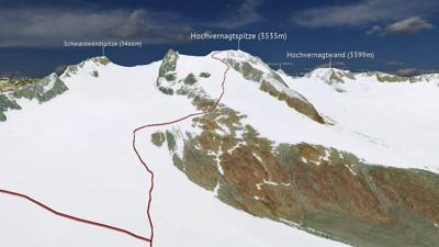 Hochvernagtspitze, 3535 m – Normalweg